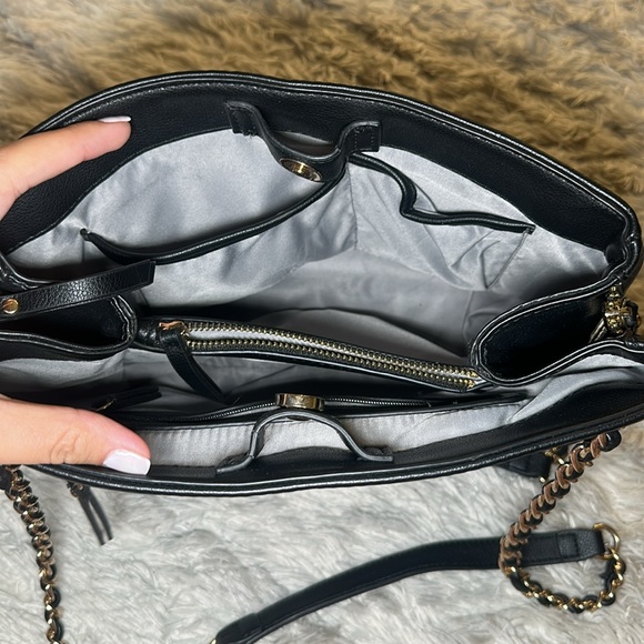 INC Elegant Black Chain Strap Women's Bag - Picture 5 of 6